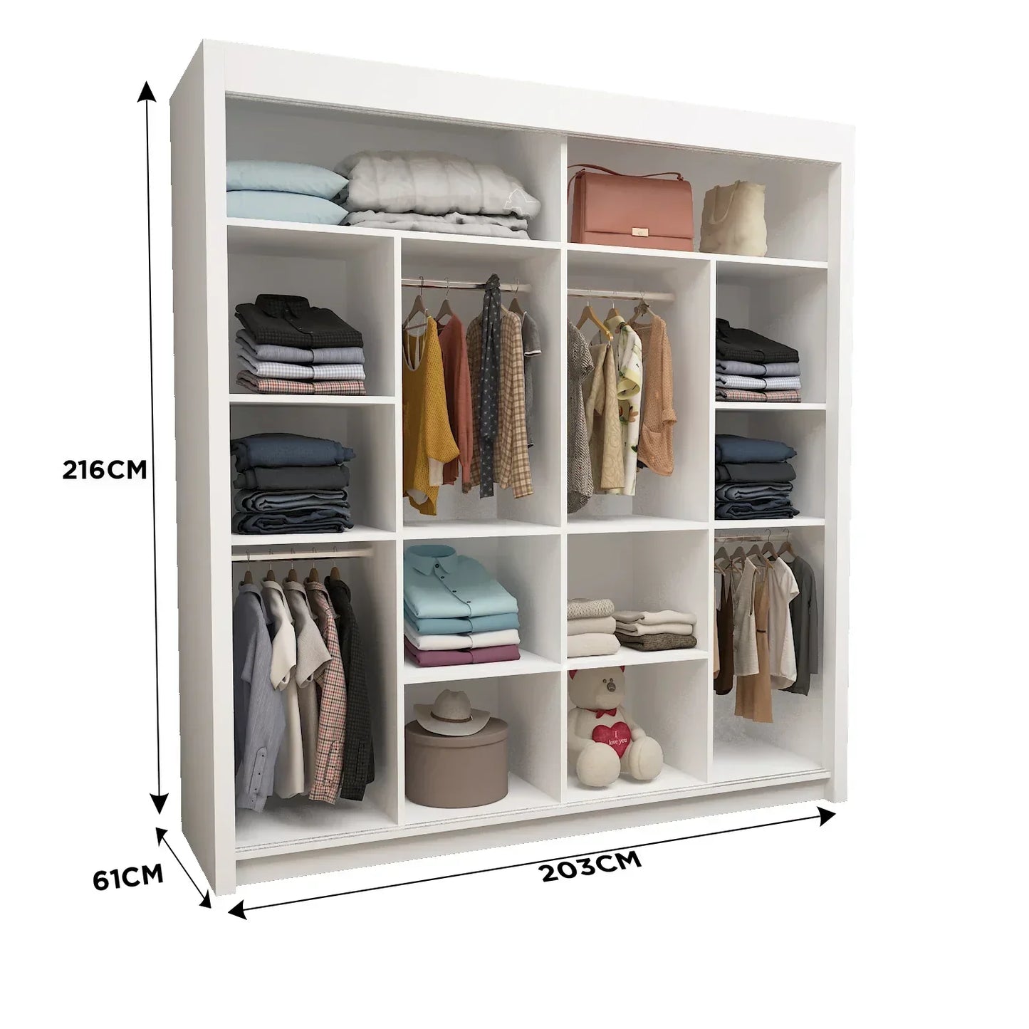 Lyon Mirrored Sliding Door Wardrobe
