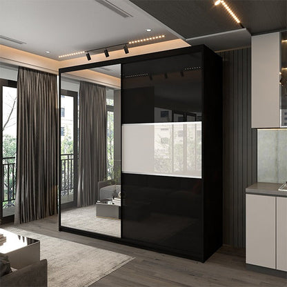 MANHATTAN BLACK HIGH GLOSS 120/150/200/250CM