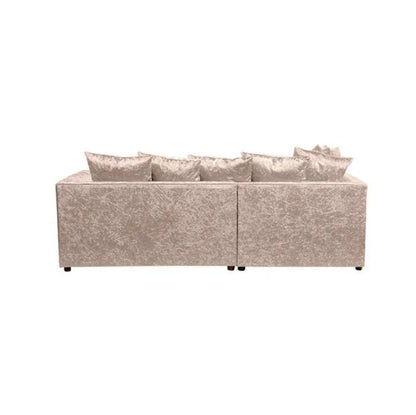 Dylan Crush Velvet 4 Seater Single Arm Left Right Hand Corner Sofa