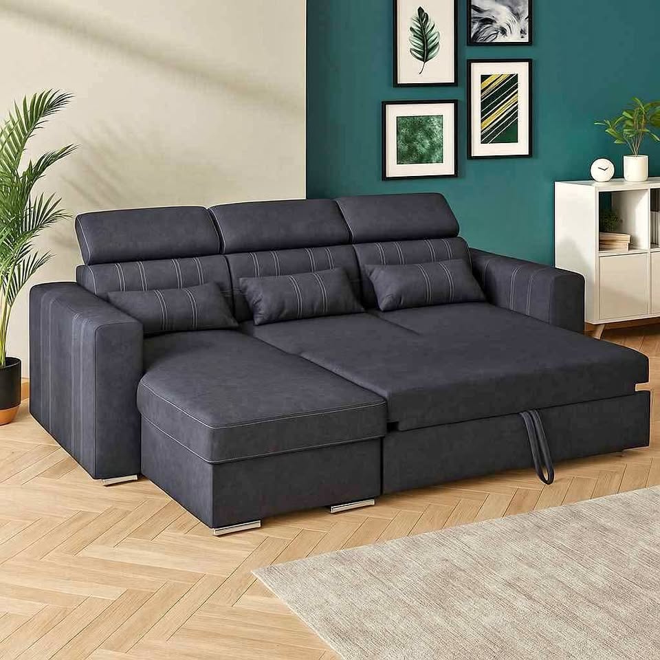Luca Modern Sofa Bed – Stylish Comfort by Day, Cozy Sleep by Night