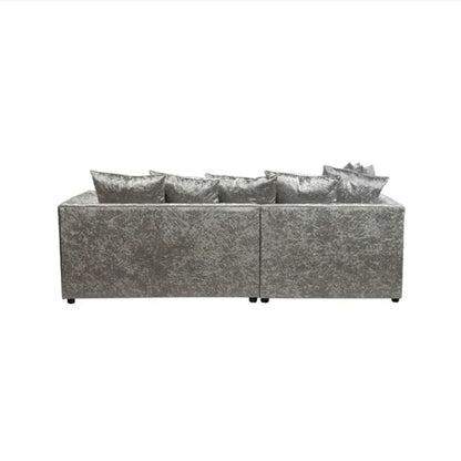 Dylan Crush Velvet 4 Seater Single Arm Left Right Hand Corner Sofa