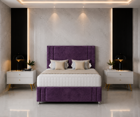 Akira Divan Bed with Headboard & Footboard