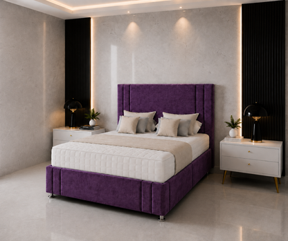 Akira Divan Bed with Headboard & Footboard