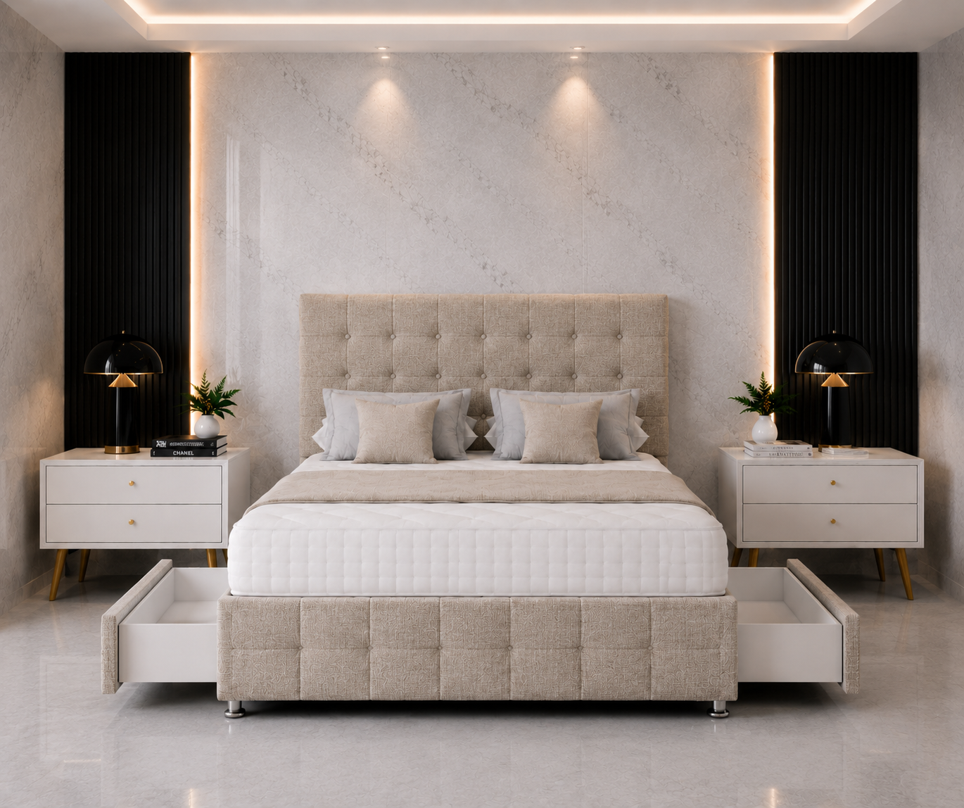Ashford Divan Bed with Headboard & Footboard