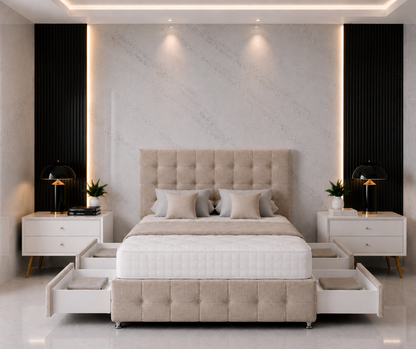 Ashford Divan Bed with Headboard & Footboard