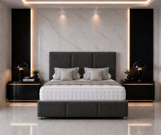Ash Divan Bed with Headboard & Footboard