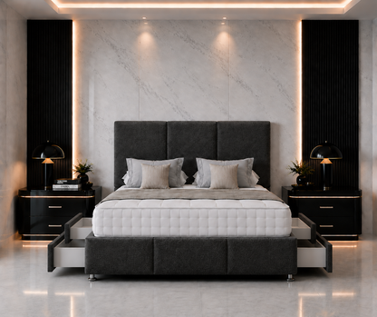 Ash Divan Bed with Headboard & Footboard