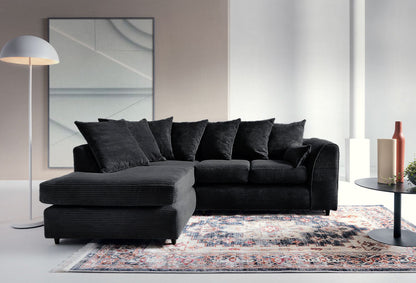 Byron Jumbo Single Arm 4 Seater With Footstool Left Right Hand Luxury Sofa