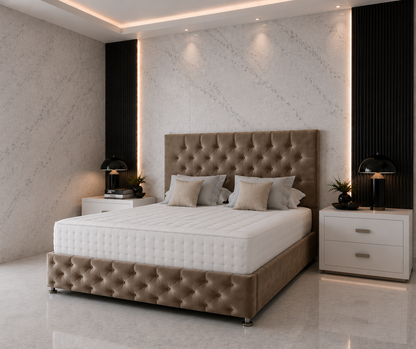Chesterfield Divan Bed with Headboard & Footboard