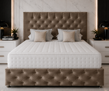 Chesterfield Divan Bed with Headboard & Footboard