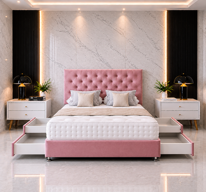 Chesterfield Divan Bed  with drawer