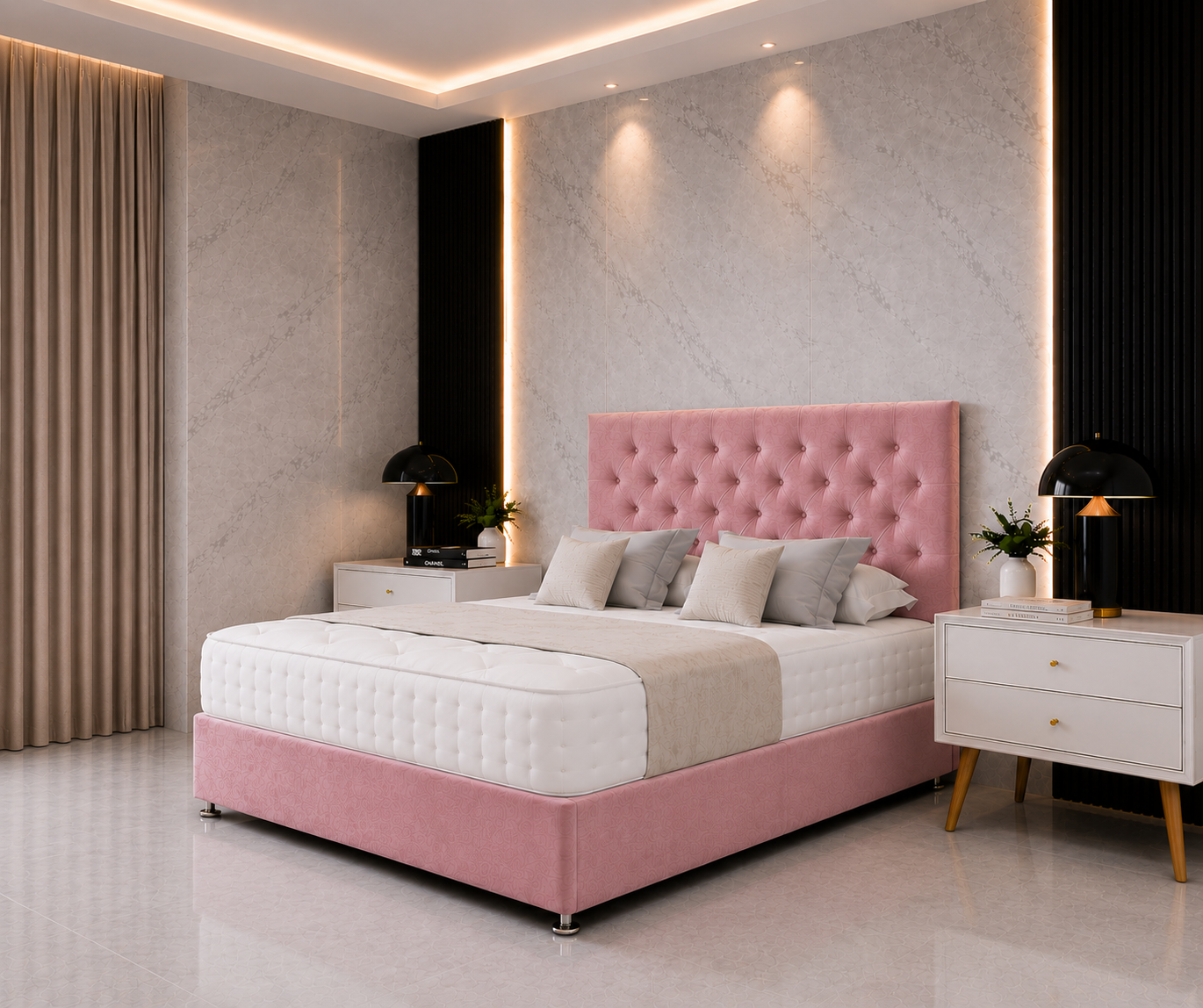 Chesterfield Divan Bed  with drawer