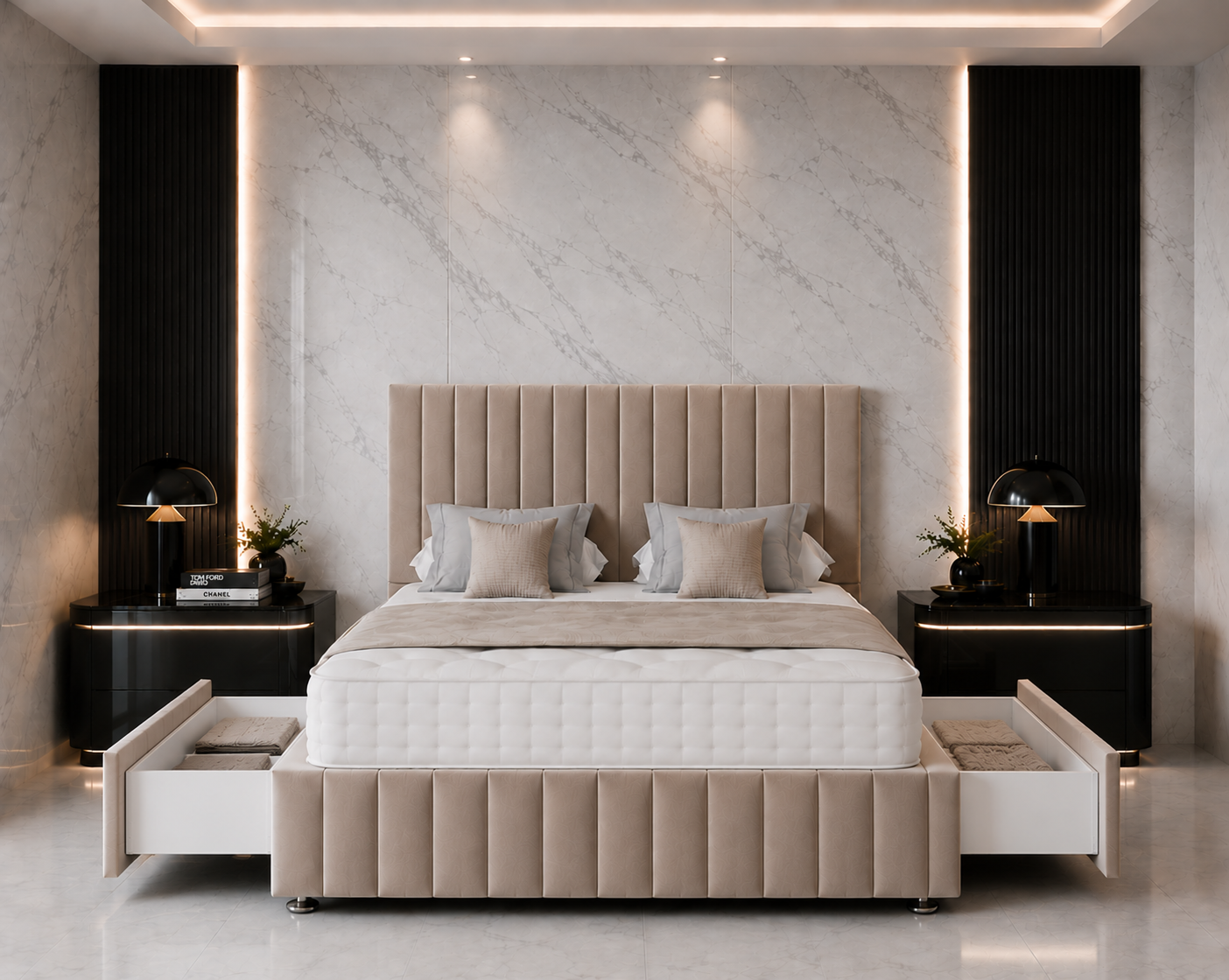 Coco Divan Bed with Headboard & Footboard