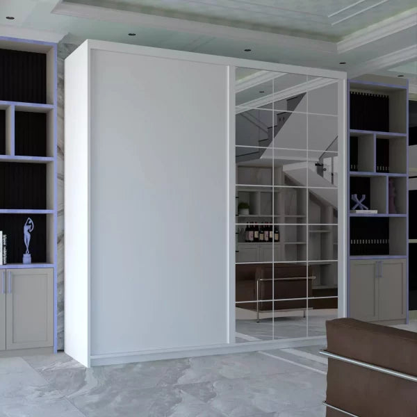 COLLIN VOTAN BLACK SLIDING WARDROBE 200/250cm