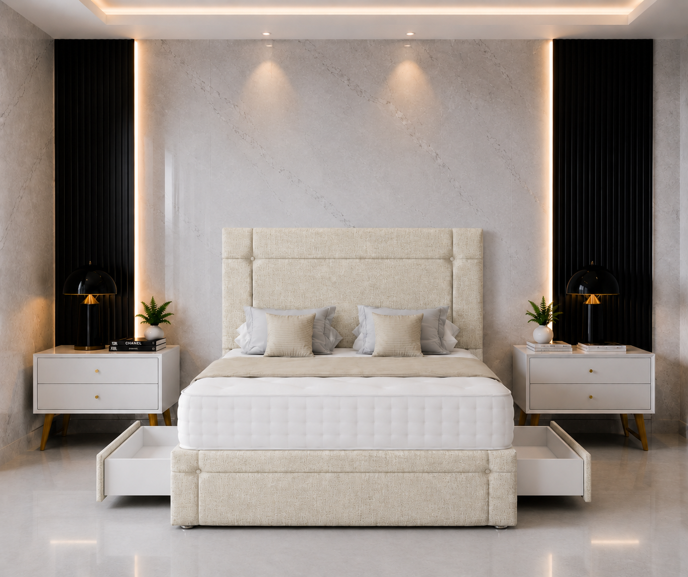Elektra Divan Bed with Headboard & Footboard