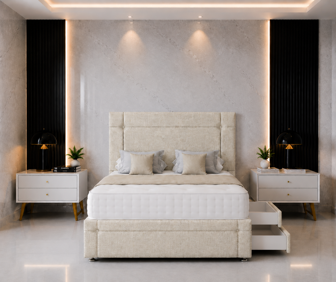 Elektra Divan Bed with Headboard & Footboard
