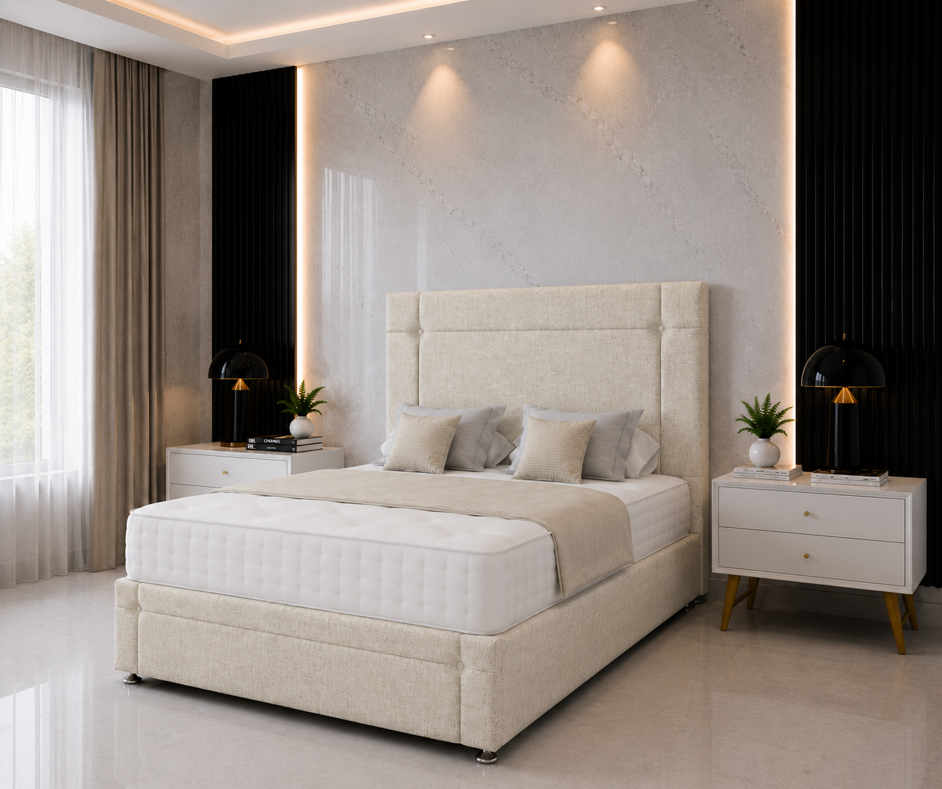 Elektra Divan Bed with Headboard & Footboard