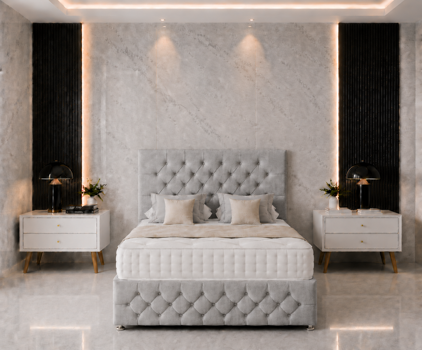 Ella Divan Bed with Headboard & Footboard