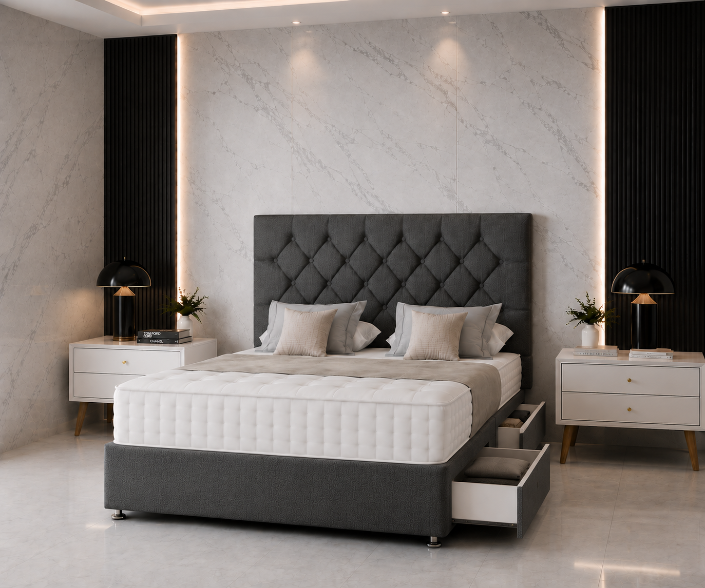 Elsa Divan Bed with Drawer