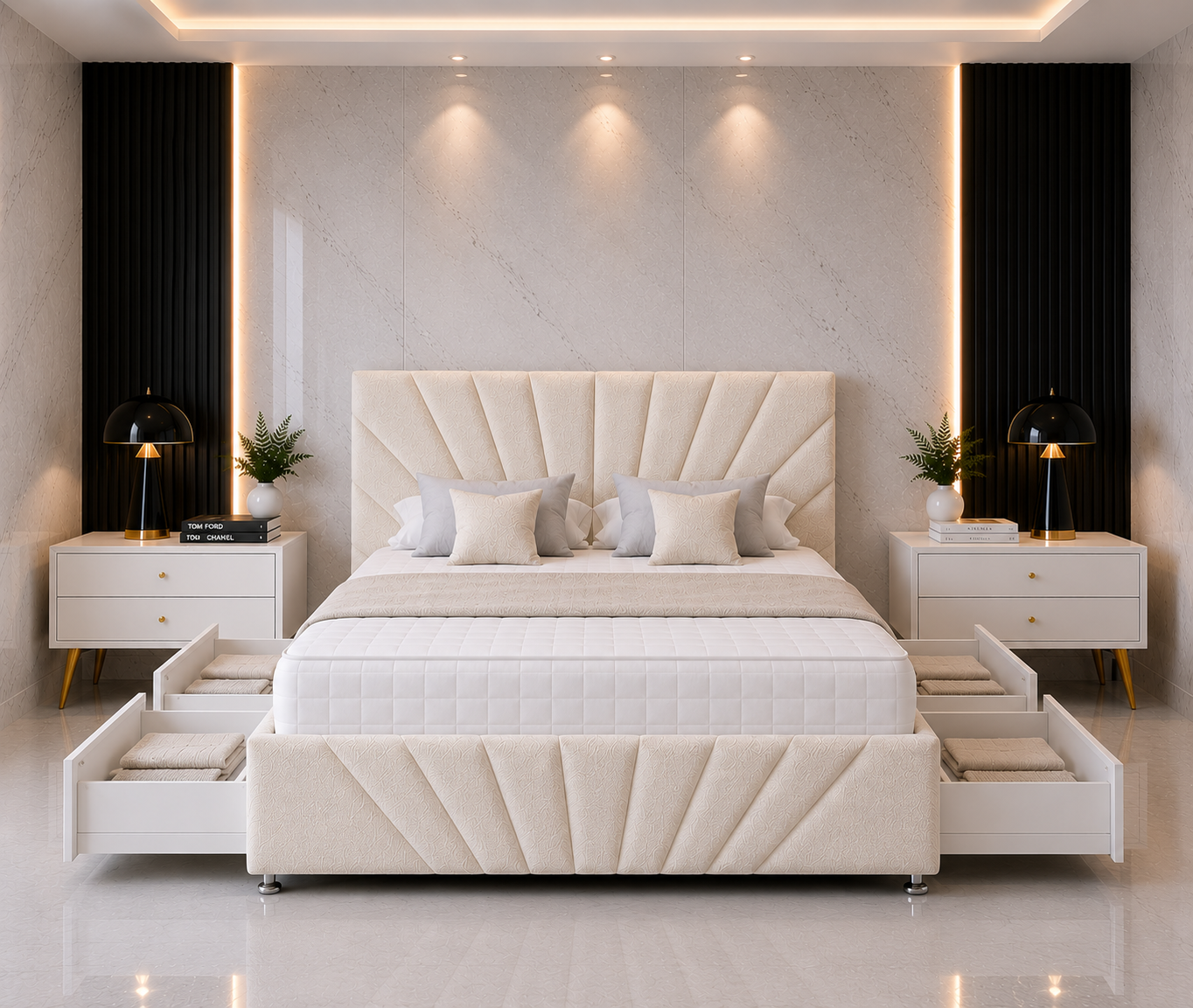 Falcon Divan Bed with Headboard & Footboard