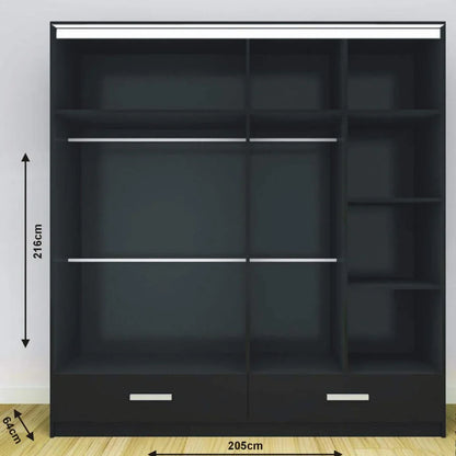 Florence High Gloss Wardrobe