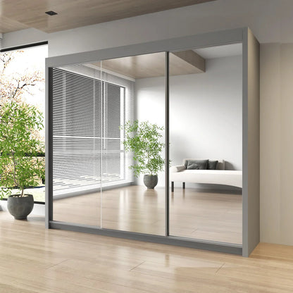 Milan Double Sliding Door Wardrobe