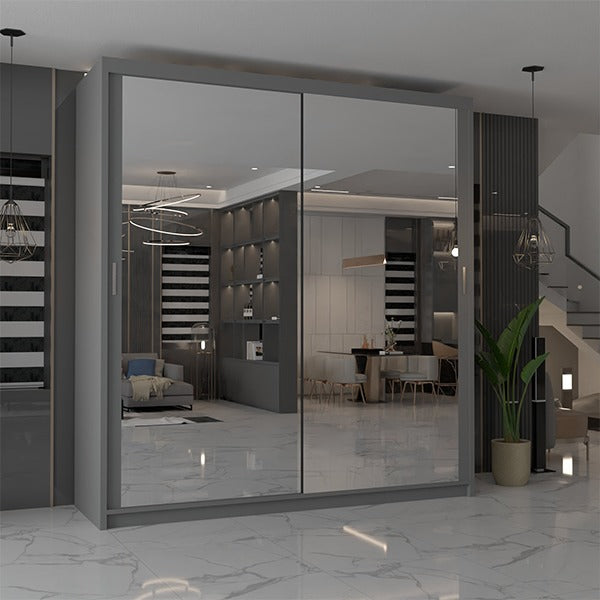 CHICAGO WHITE WARDROBE 90/100/120/150/180/203cm