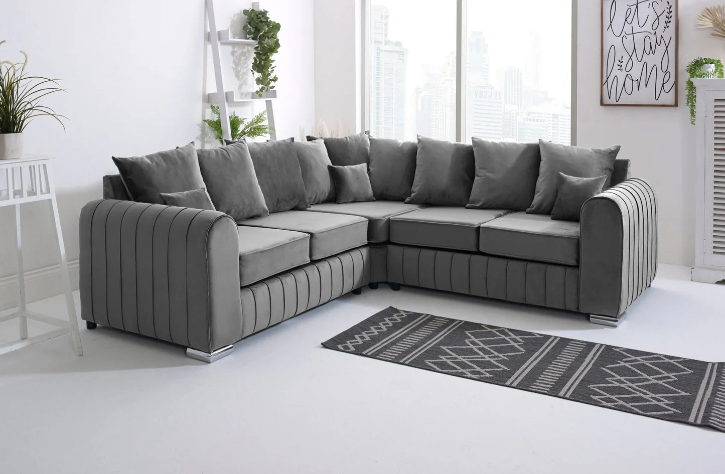 Lily Scatter Back Corner Sofa Modern Comfortable & Stylish