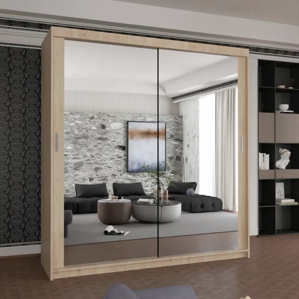 HOUSTON SLIDING WARDROBE 100cm/120cm/150cm/180cm/203cm