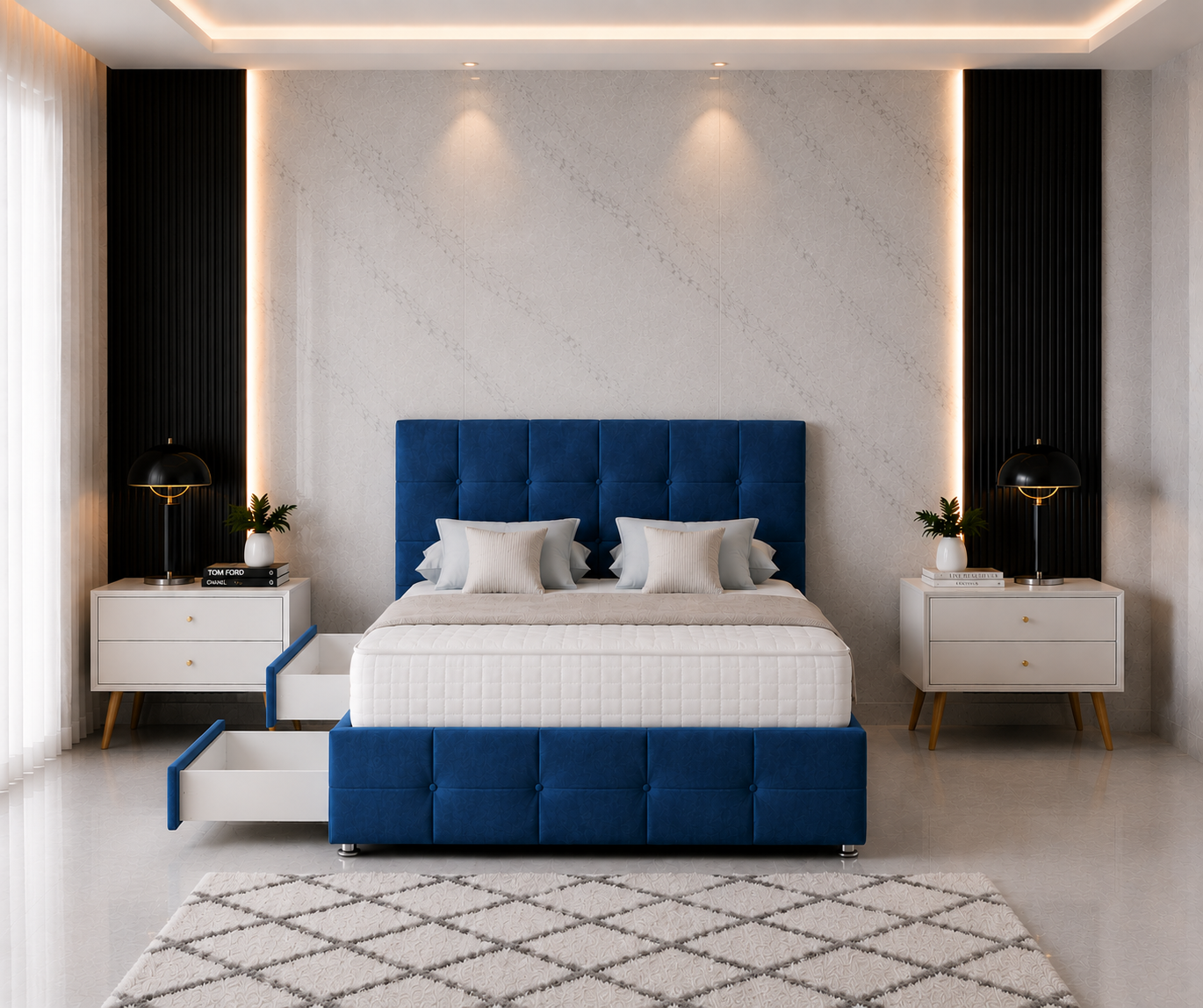 Hydra Divan Bed with Headboard & Footboard