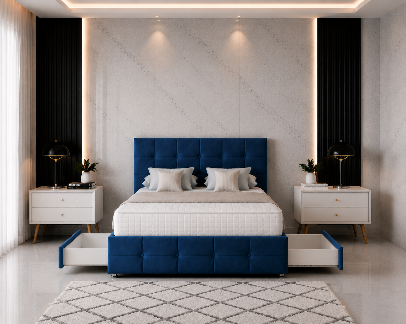 Hydra Divan Bed with Headboard & Footboard