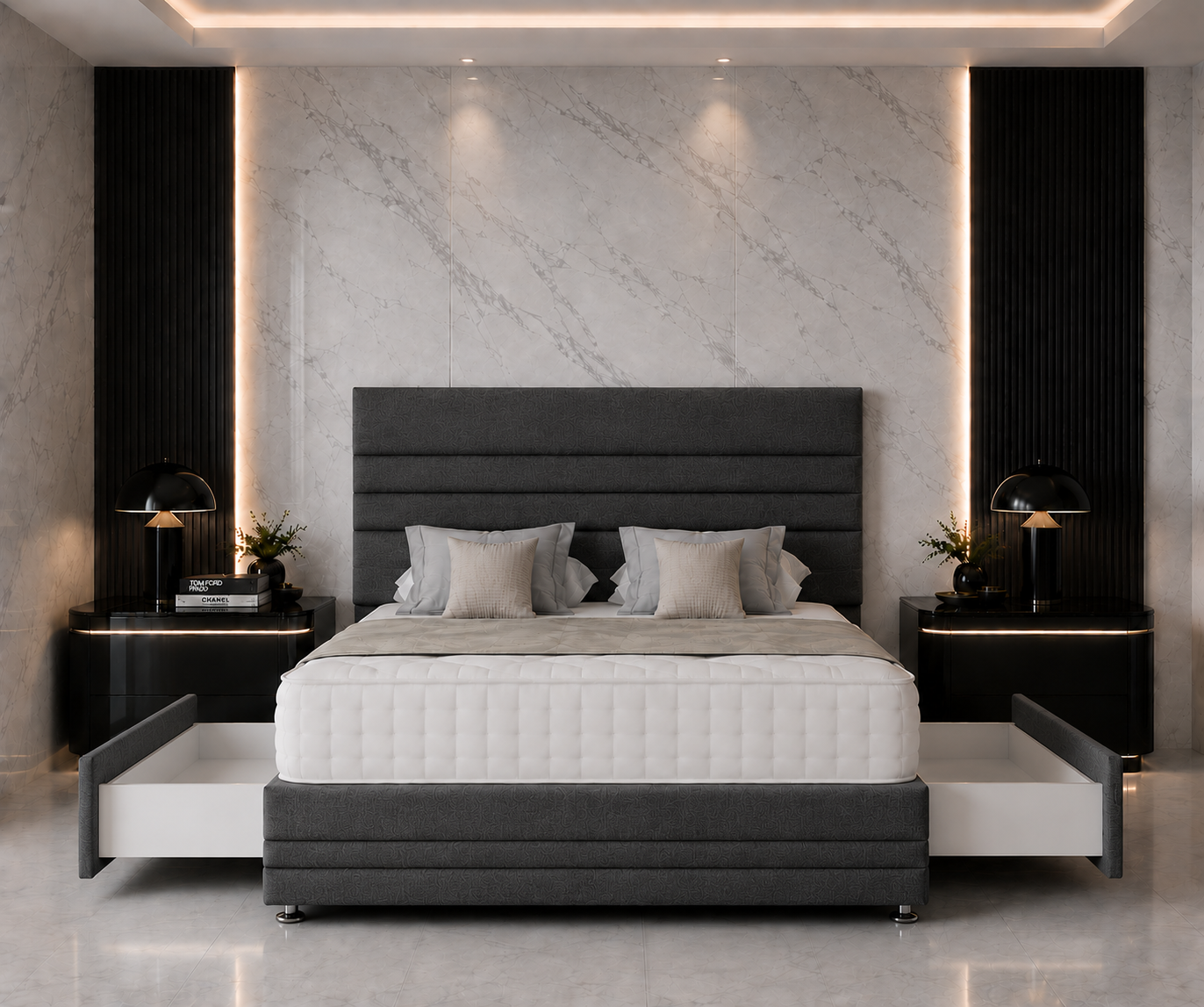 Lincoln Divan Bed with Headboard & Footboard