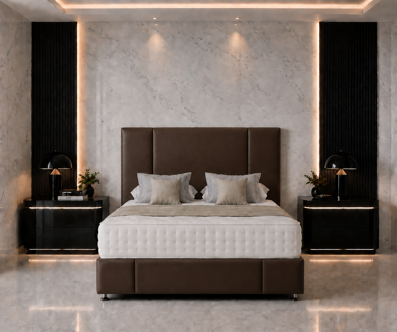 Lotus Divan Bed with Headboard & Footboard