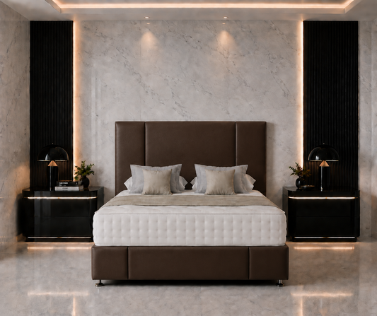 Lotus Divan Bed with Headboard & Footboard