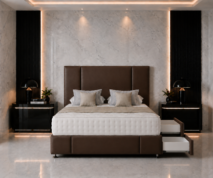 Lotus Divan Bed with Headboard & Footboard