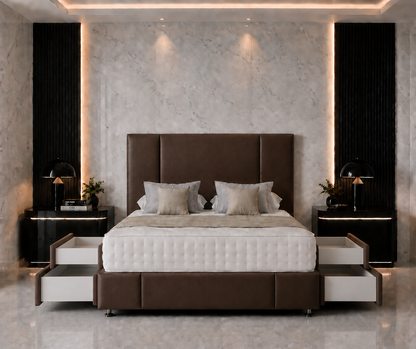 Lotus Divan Bed with Headboard & Footboard