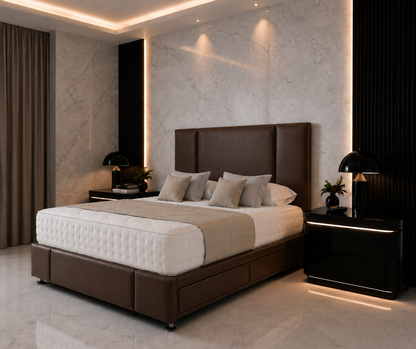 Lotus Divan Bed with Headboard & Footboard