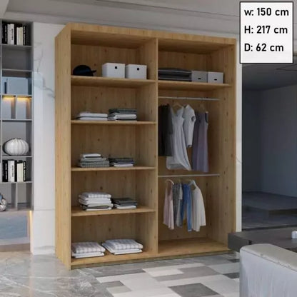 JAMAJKA SLIDING WARDROBE BLACK 150cm/203cm