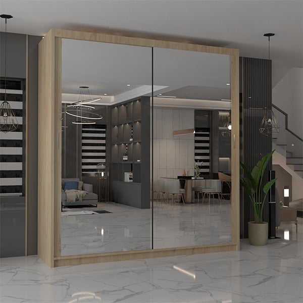 CHICAGO WHITE WARDROBE 90/100/120/150/180/203cm
