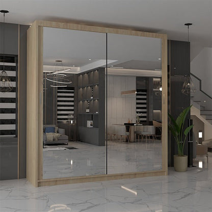 CHICAGO WHITE WARDROBE 90/100/120/150/180/203cm
