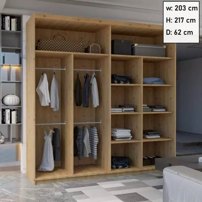 JAMAJKA SLIDING WARDROBE BLACK 150cm/203cm