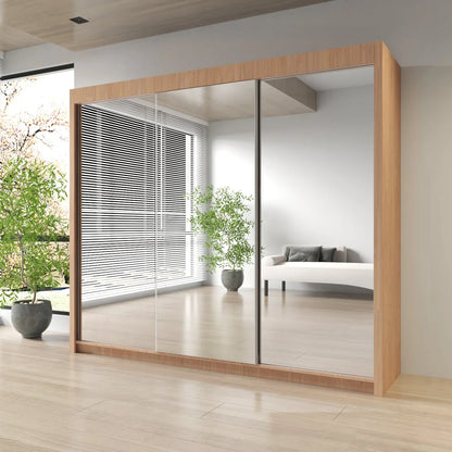 Milan Double Sliding Door Wardrobe