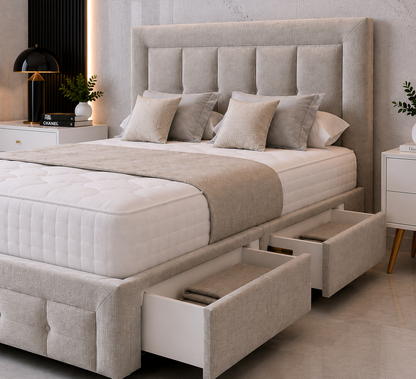 Ruby Divan Bed with Headboard & Footboard