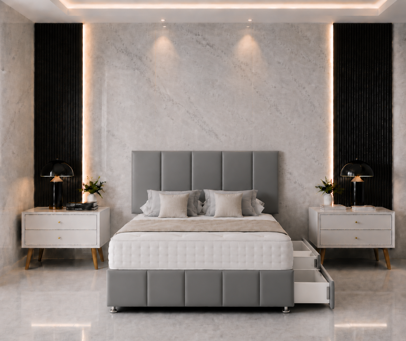Serene Divan Bed with Headboard & Footboard
