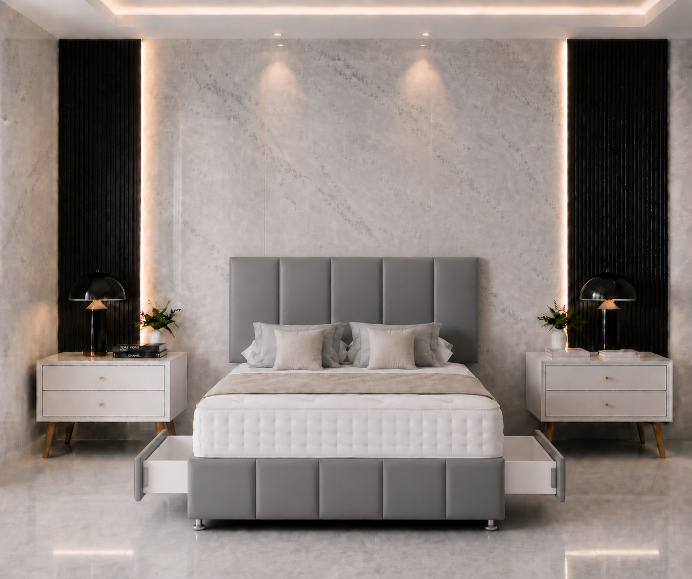 Serene Divan Bed with Headboard & Footboard