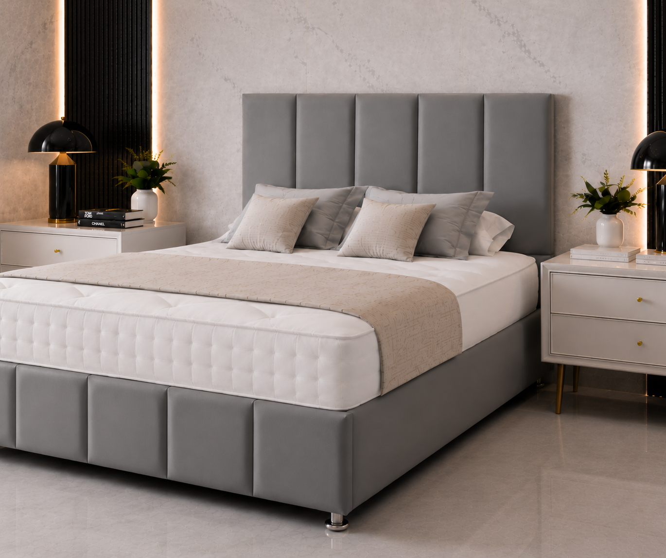 Serene Divan Bed with Headboard & Footboard