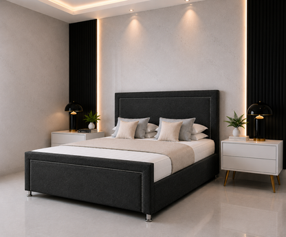 Shanghai Beading Divan Bed with Headboard & Footboard