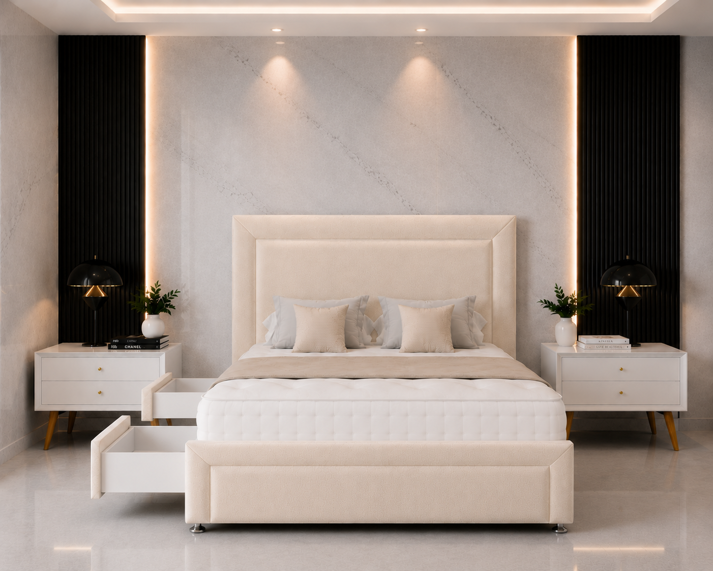 Tokyo Divan Bed with Headboard & Footboard
