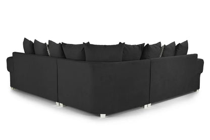 Modern Verona Chesterfield 5 Seater Luxurious Fabric Sofa