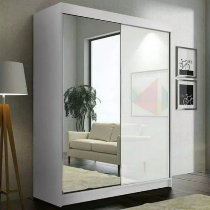 VIKAS BLACK HIGH GLOSS WARDROBE 120cm/150cm/200cm/250cm